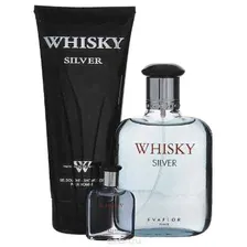 Whisky Подарочный набор «Whisky Silver» для мужчин: туалетная вода, 100 мл + 7,5 мл; гель для душа, 200 мл
