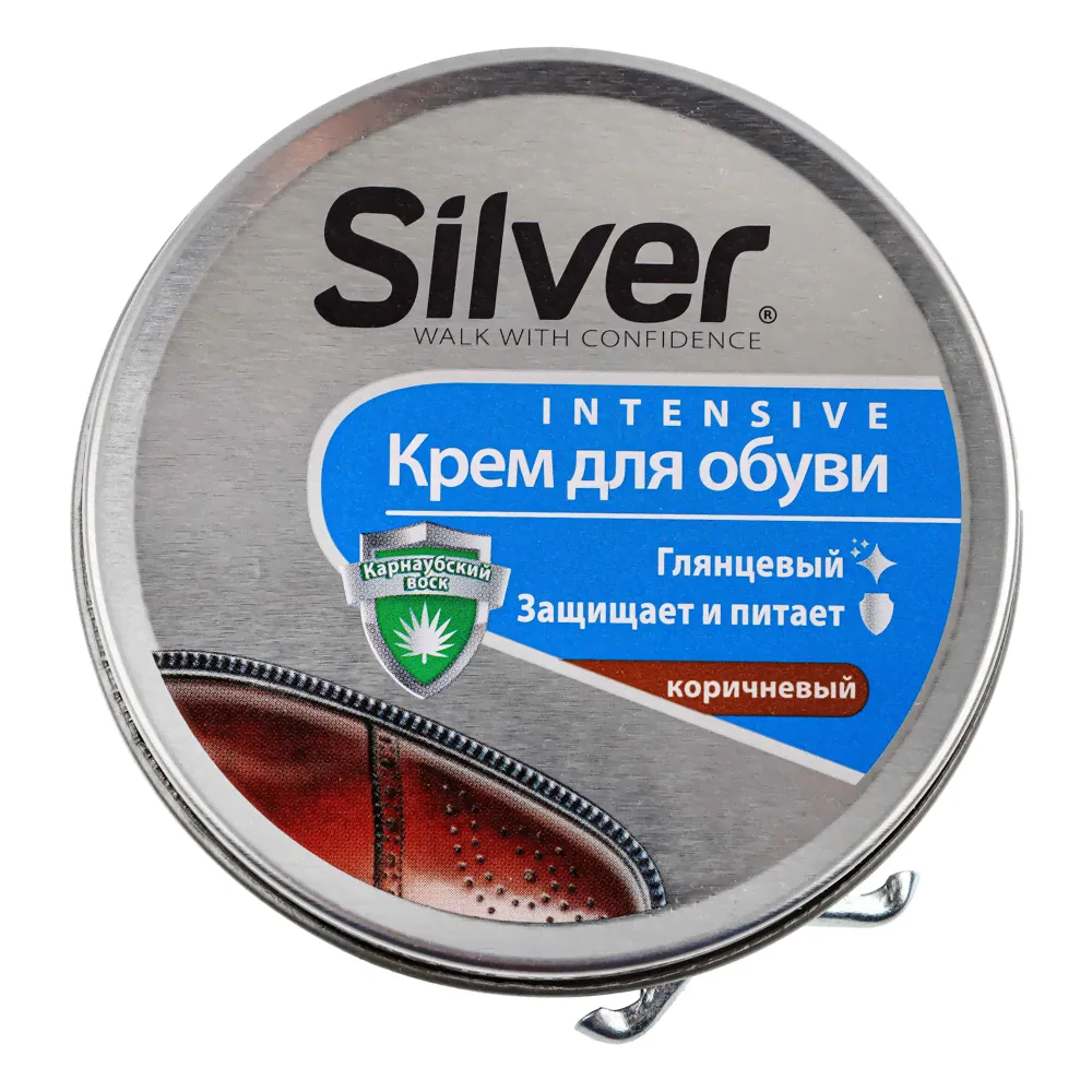 SILVER Крем для обуви 50 мл, коричневый, CL2003-02 (459-001)-1