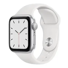 Apple watch SE 40mm Silver Aluminum Case Abyss Blue Sport Band