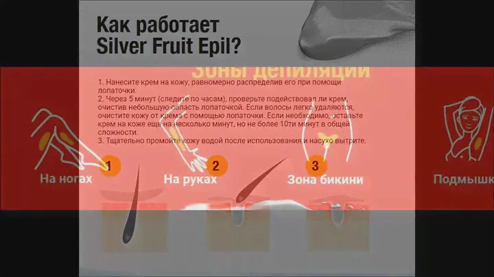 Silver Fruits Epil - крем для депиляции с ионами серебра