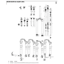 ROCKSHOX Recon Silver 26´´/29´´ 80 mm Solo Air Left Spring Internals