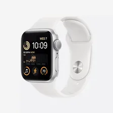 Apple Watch SE 2022, 40mm, Silver Aluminum Case with Sport Band