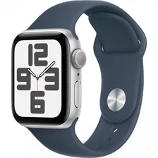 Apple Watch SE 2 40mm Silver Aluminum Case / White Sport Band