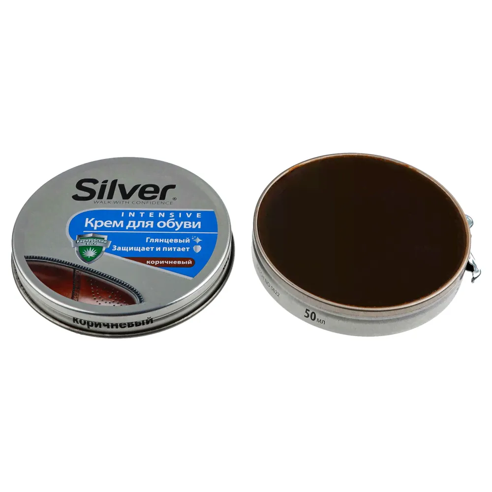 SILVER Крем для обуви 50 мл, коричневый, CL2003-02 (459-001)-2
